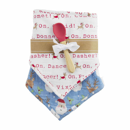 Reindeer Bib & Spoon Set