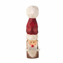 Load image into Gallery viewer, Carved Wood Santa Sitters