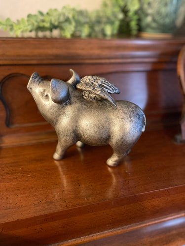 Pewter Flying Pig