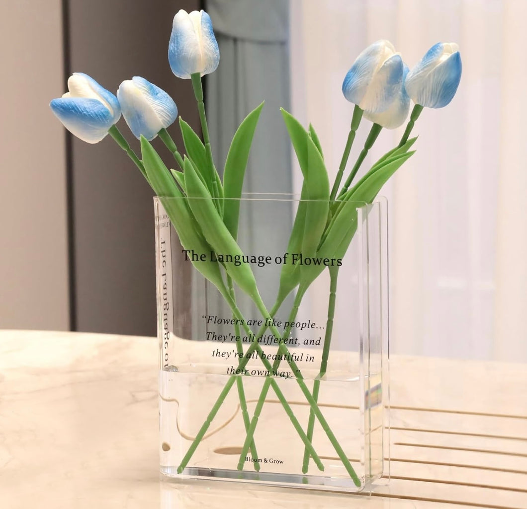 Book Vase- Language of Flowers