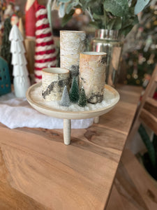 Snowy Birch Candle Tray