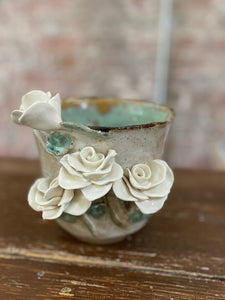 White Rose Pot-Tall