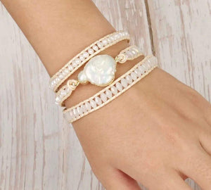 Wrap Bracelets-Pearl