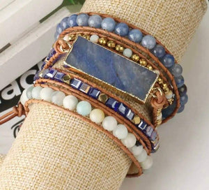 Wrap Bracelets-Blue