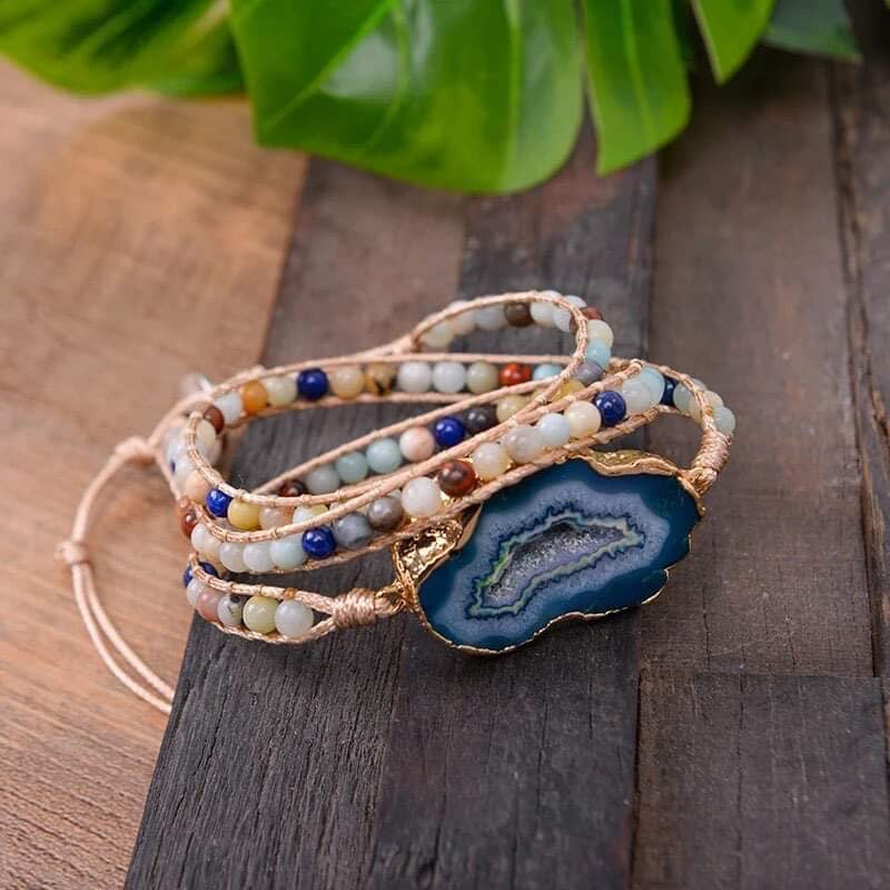 Wrap Bracelets-Blue