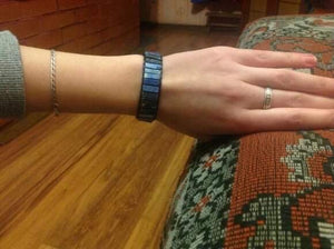 Stone Leather Bracelets-Blue