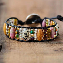 Load image into Gallery viewer, Stone Leather Bracelets-Multi