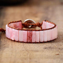 Load image into Gallery viewer, Stone Leather Bracelets-Pink