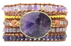 Wrap Bracelets-Purple