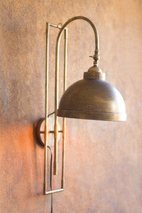 Antique Brass Wall Light