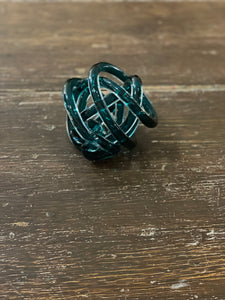 Mini Twisted Handblown Glass Ball