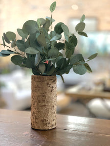 Birch Bark Wrapped Vase