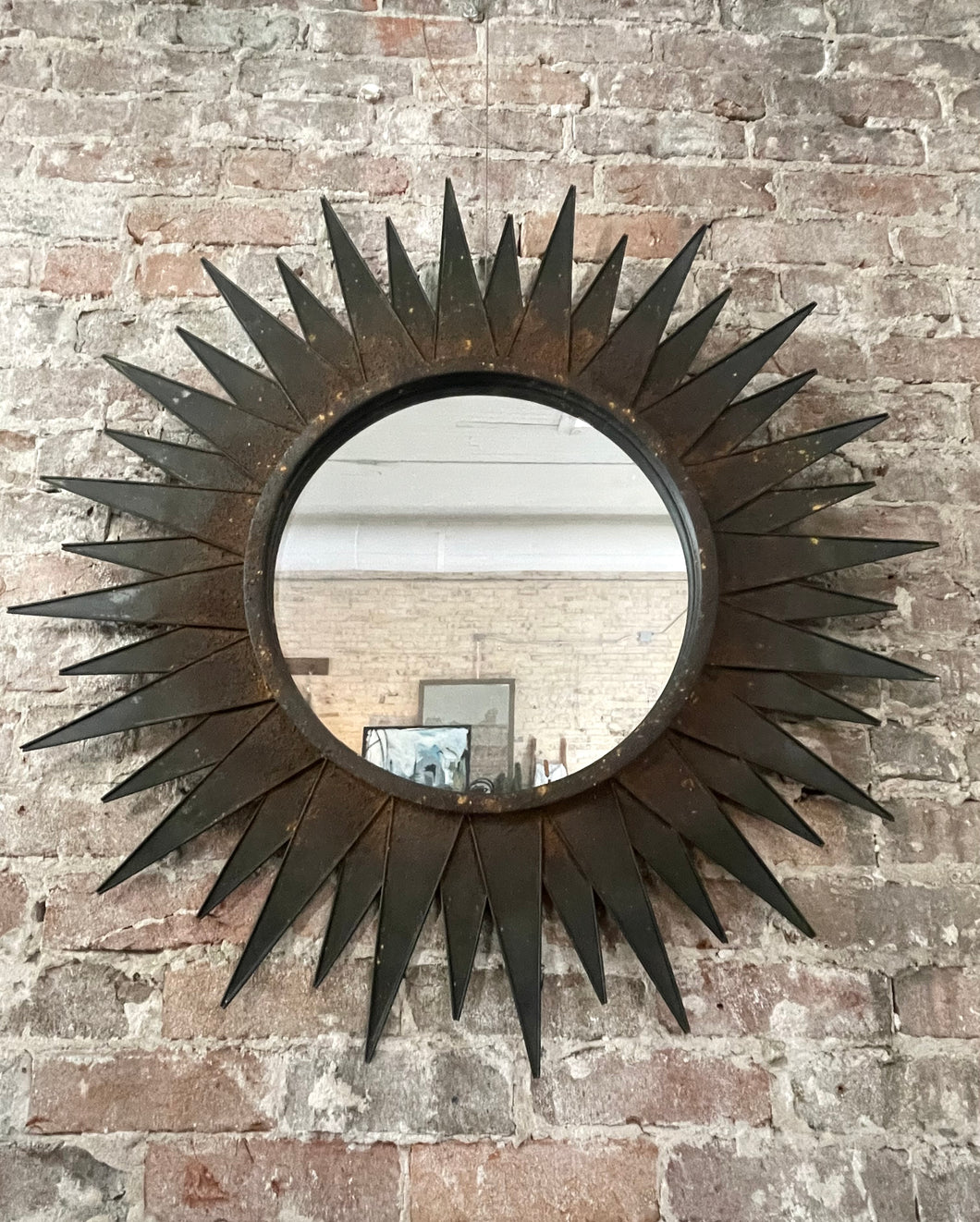 Rusted Starburst Mirror