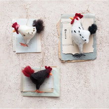 Load image into Gallery viewer, Felt Chicken Ornaments