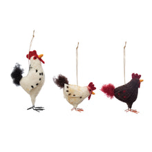 Load image into Gallery viewer, Felt Chicken Ornaments