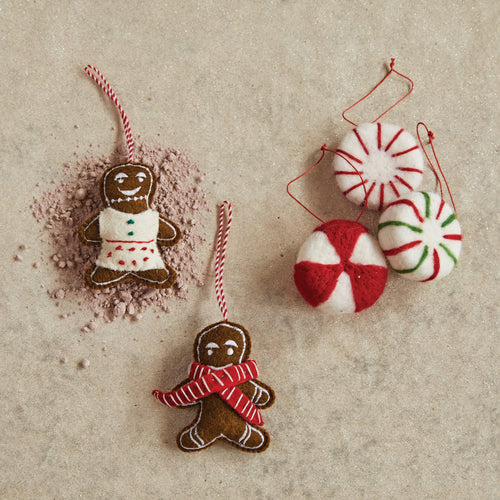 Felt Peppermint Ornaments