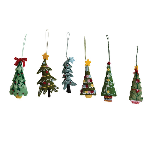 Felt Christmas Tree Ornaments