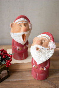 Ceramic Singing Santa Set