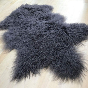 Mongolian Tibetan Lamb/Sheep Fur Rug