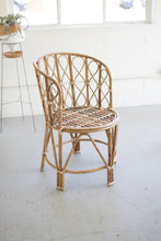 Load image into Gallery viewer, Barrel Shaped Bamboo Chair