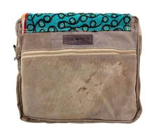 Load image into Gallery viewer, Vintage Fabric &amp; Recycled Military Tent Messenger Bag