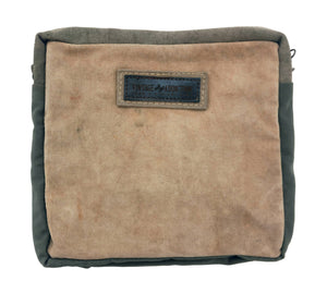 Recycled Military Tent Crossbody w/ Flap Pocket