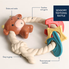 Load image into Gallery viewer, Cow Silicone Teether Rattler