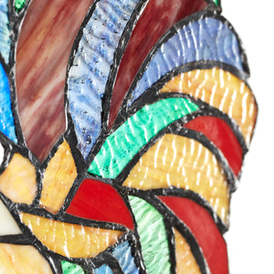 Stained Glass RoosterWindow Panel