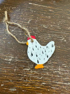 Clay Chicken Ornament