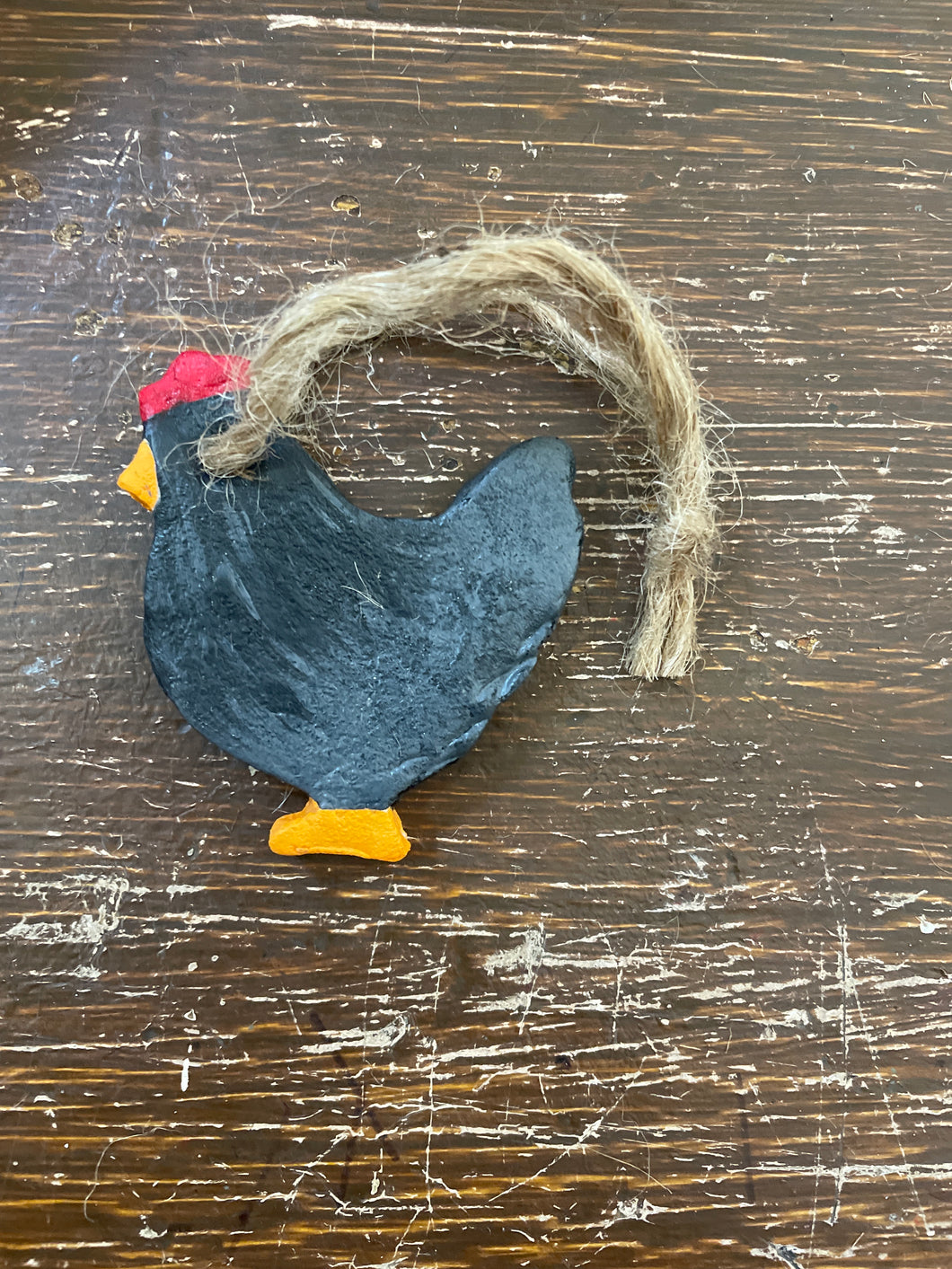 Clay Chicken Ornament