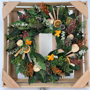 Country Citrus Dried Wreath
