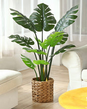 Load image into Gallery viewer, Faux 43” Monstera Plant