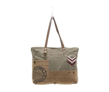 Load image into Gallery viewer, Military Badge Canvas Tote