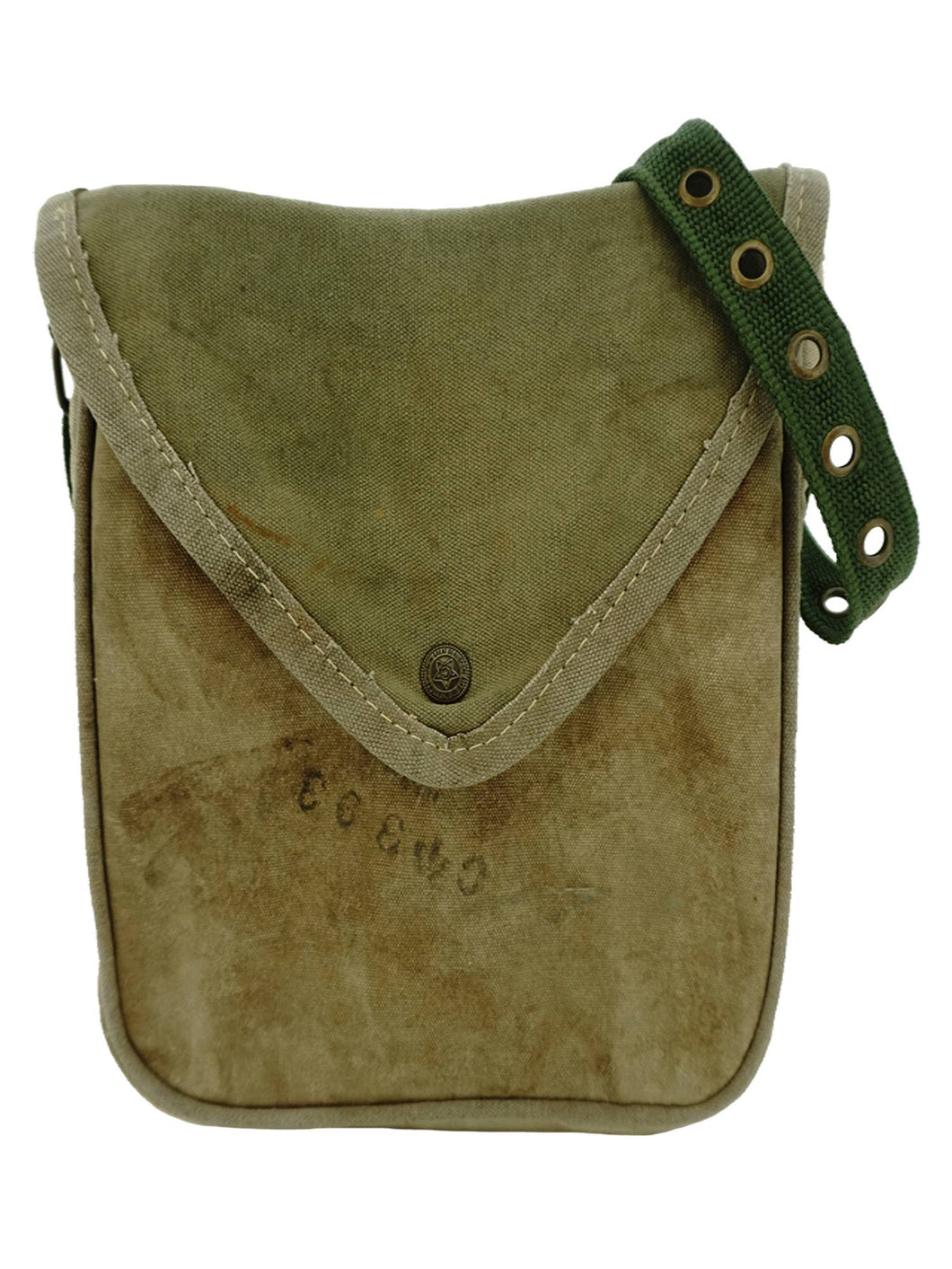 Recycled Military Tent Crossbody-Medium