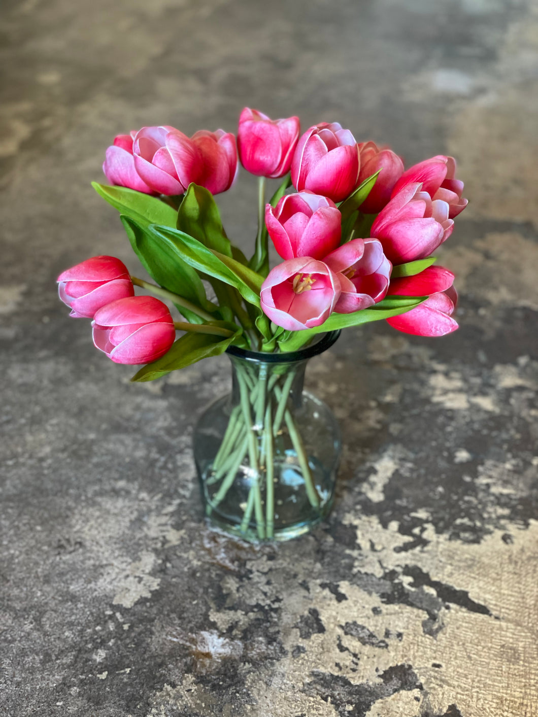Pink Tulips in Vase