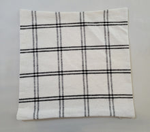 Load image into Gallery viewer, Black and White Plaid Pillow Cover