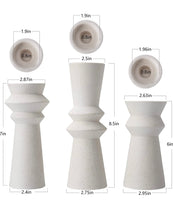 Load image into Gallery viewer, Ceramic Totem Candle Holder Set