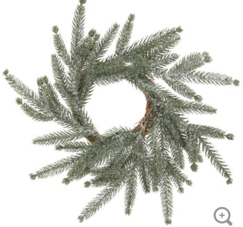 Flocked Pine Wreath