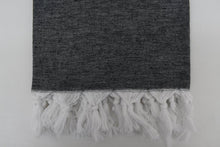 Load image into Gallery viewer, Turkish Bath Towel- Black and White Star