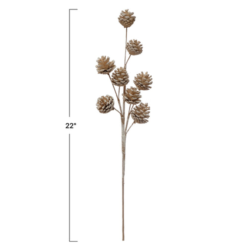 Faux Pinecone Spray