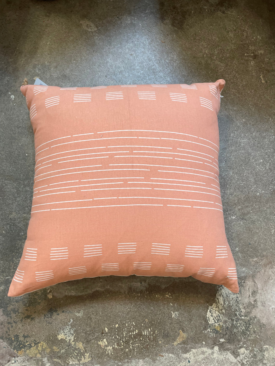 Pink/White Boho Print Pillow