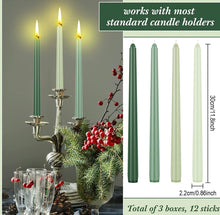 Load image into Gallery viewer, Green Taper Candles