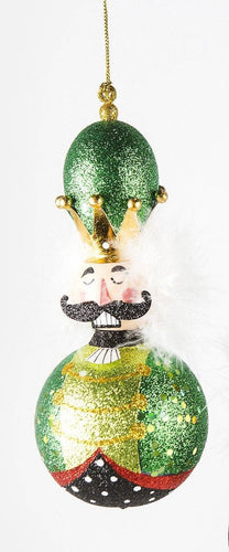 NUTCRACKER BALL ORNAMENT-green