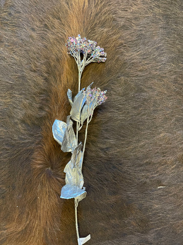 Purple Glitter Flower Stem