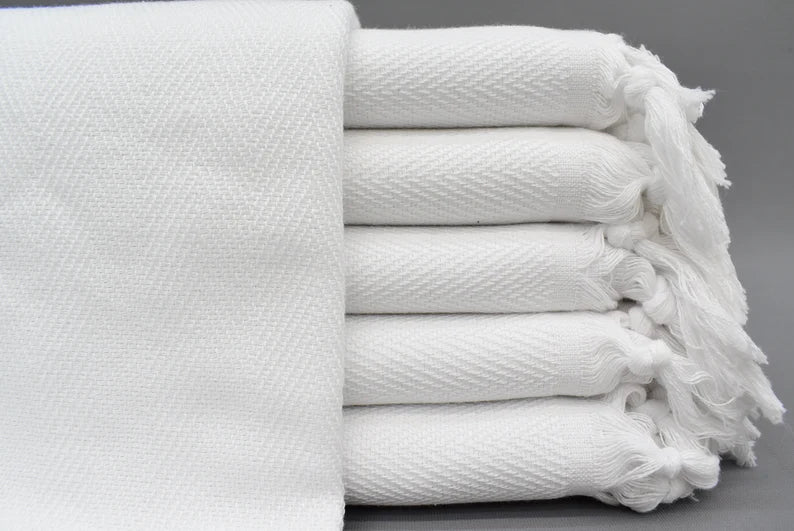 Turkish Hand Towel- White