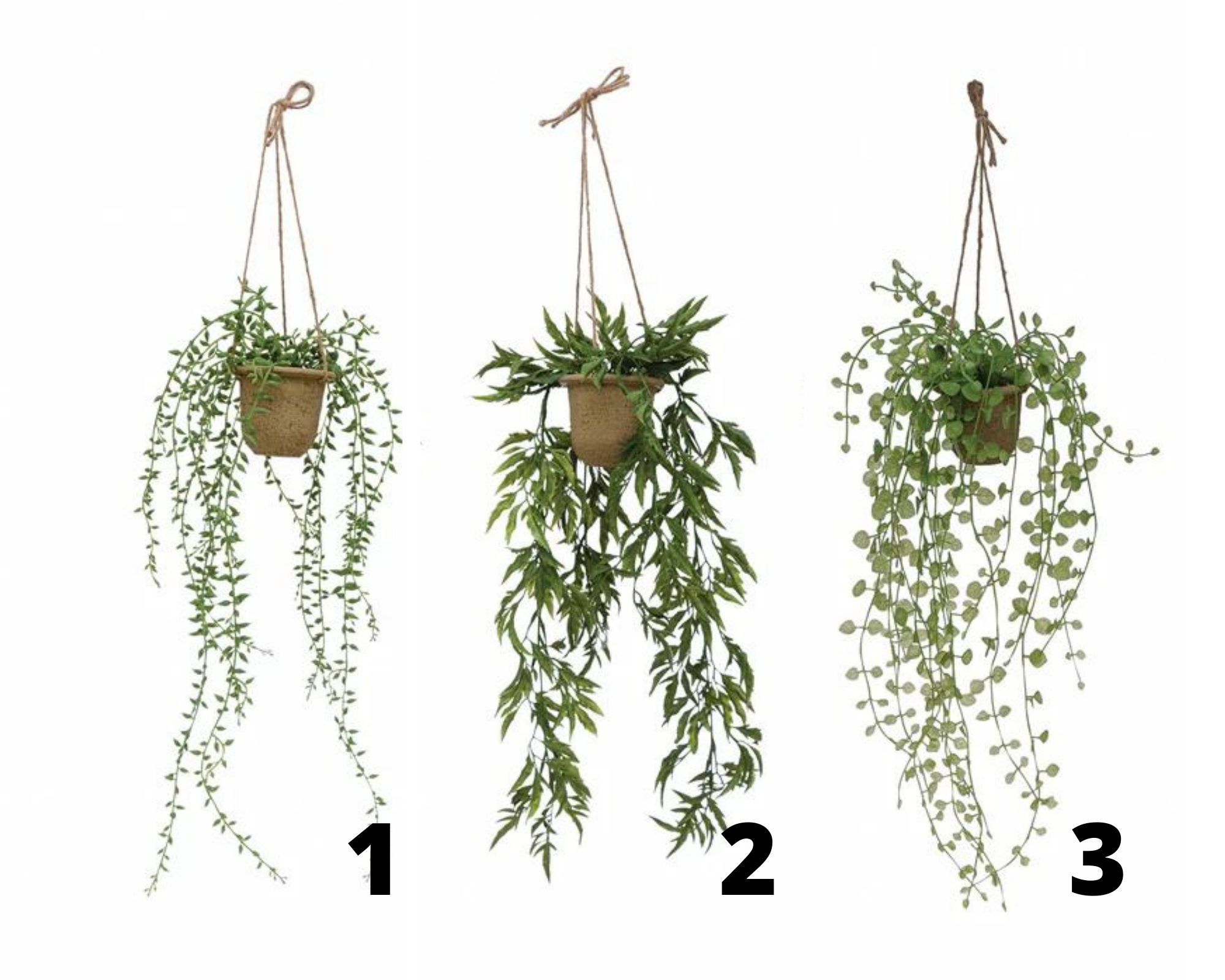 faux hanging plants in pot Artificial Hanging Plants in Pot – Black & White Interiors