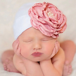 Silk Rose Baby Hat