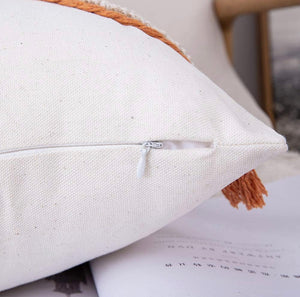 Navy & Orange Moroccan Tribal Kidney Pillow