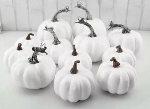 White Foam Pumpkins