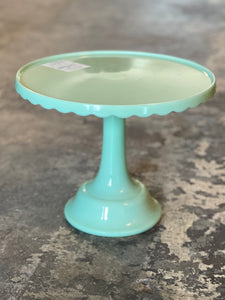 Tall Mint Scalloped Edge Cake Stand